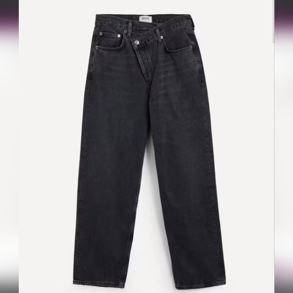 Agolde Criss-Cross Straight-Leg Jeans